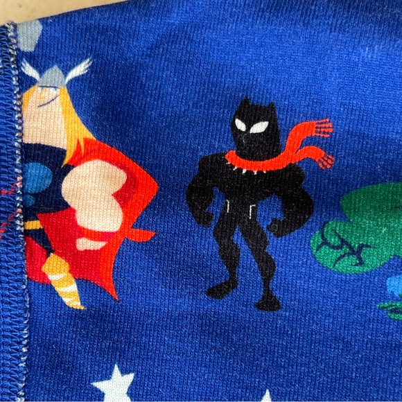 MARVEL HANNA ANDERSSON PAJAMAS FLANNEL BOTTOMS COTTON TOP NEW NO TAGS - Picture 5 of 8